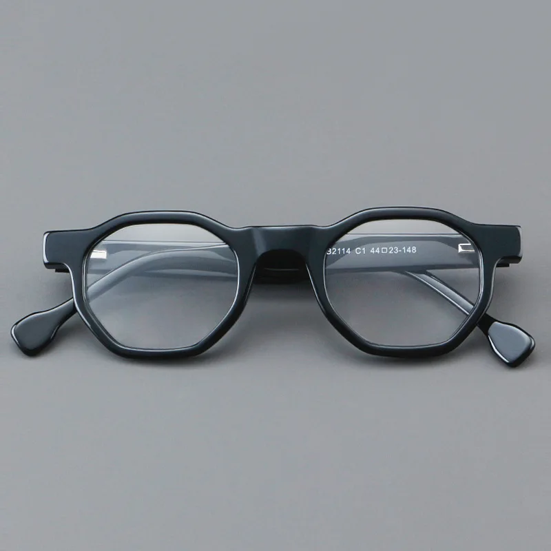 R57621 hochwertige Acetat Lesebrille Feder scharnier Retro optische Presbyopie Brillen Dioptrien 50 150 200 300 350 – Detail 3