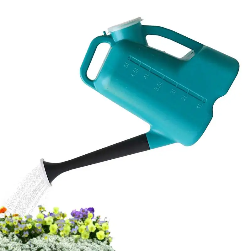 

New Outdoor Watering Can Gardening Watering Can For Garden Long Spout Outdoor Plants Large Flowers 5L Watering Can With Lid