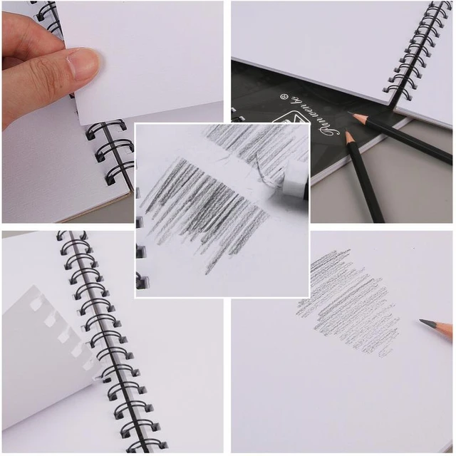 Artist Cat Sketch Book Drawing Pad Spiral Bound White Paper A4 Art Craft  Kids