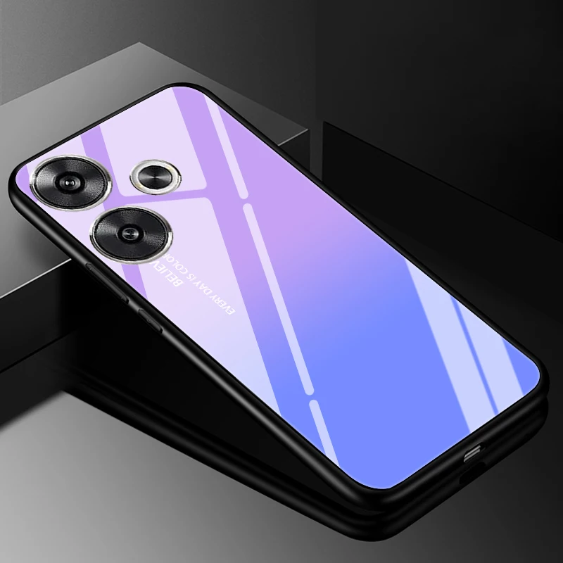Premium Tempered Glass Hard Back Bumper Case Cover