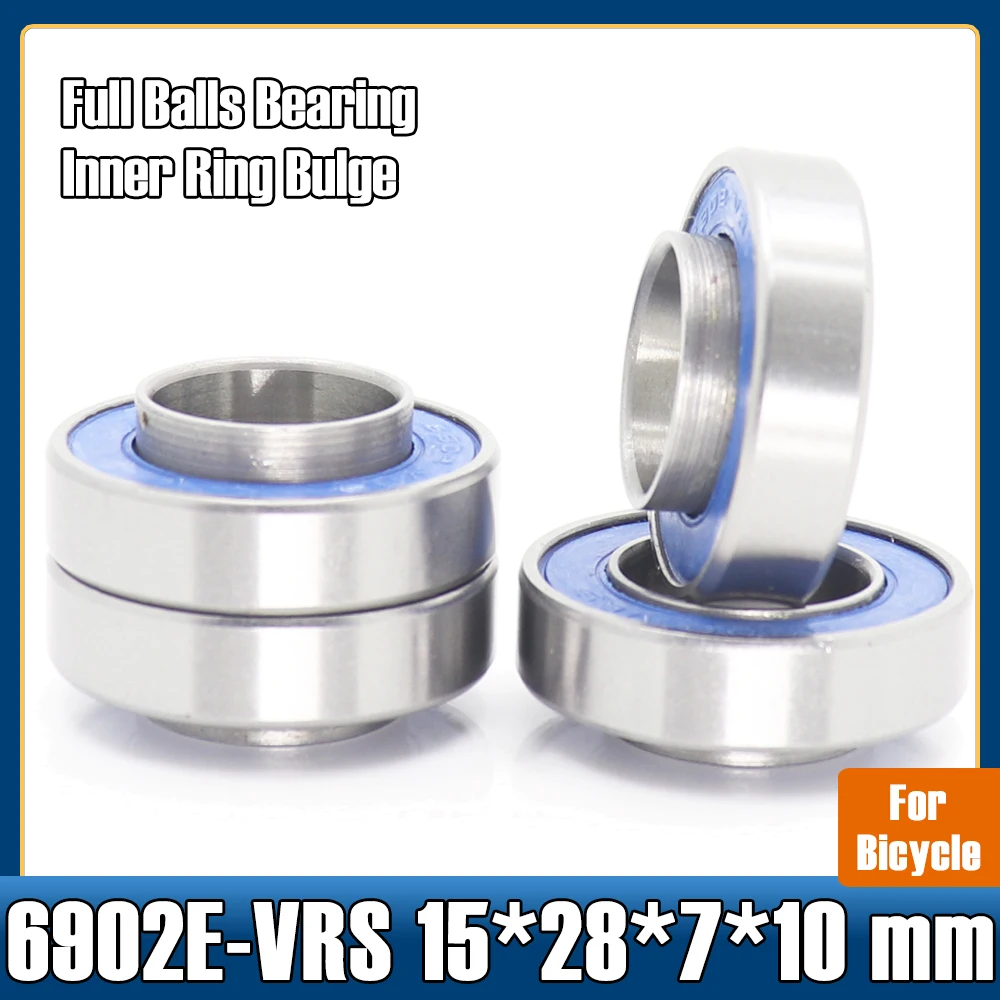 6902-2RSE MAX Bearing 15*28*7*10 mm ( 4 PCS ) Full Balls Bicycle Pivot Repair Parts 6902E-VRS Ball Bearings 6902-2RS 6902 full ceramic bearing zro2 1pc 15 28 7 mm p5 6902rs double sealed dust proof 6902 rs 2rs ceramic ball bearings 6902ce