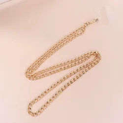 Elegant Metal Crossbody Chain Lanyard for Women - Long Anti - Lost Phone Strap Accessory (8mm gold)