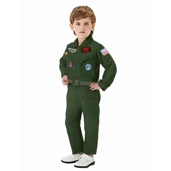Kids Pilot Jumpsuit Costume 1