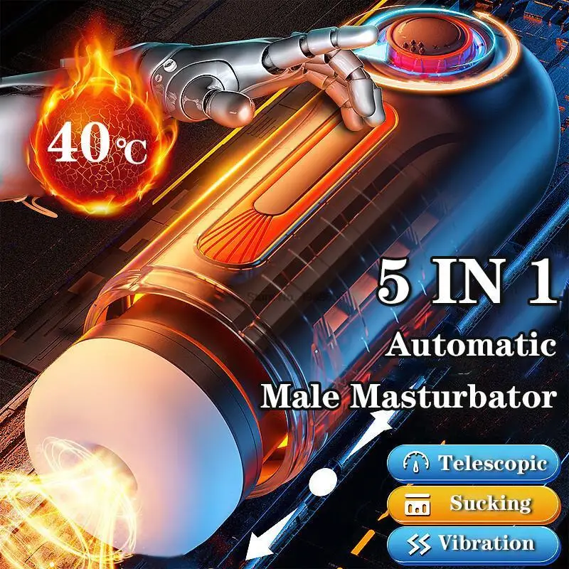 Masturbatore maschile automatico per uomo con texture realistica_voghion.com