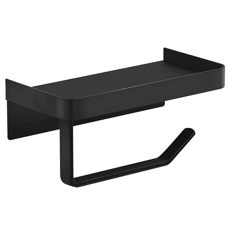 Toilet Paper Holder Wall Mounted Self Adhesive Toilet Roll Holder For Bathroom Washroom Toilet Kitchen