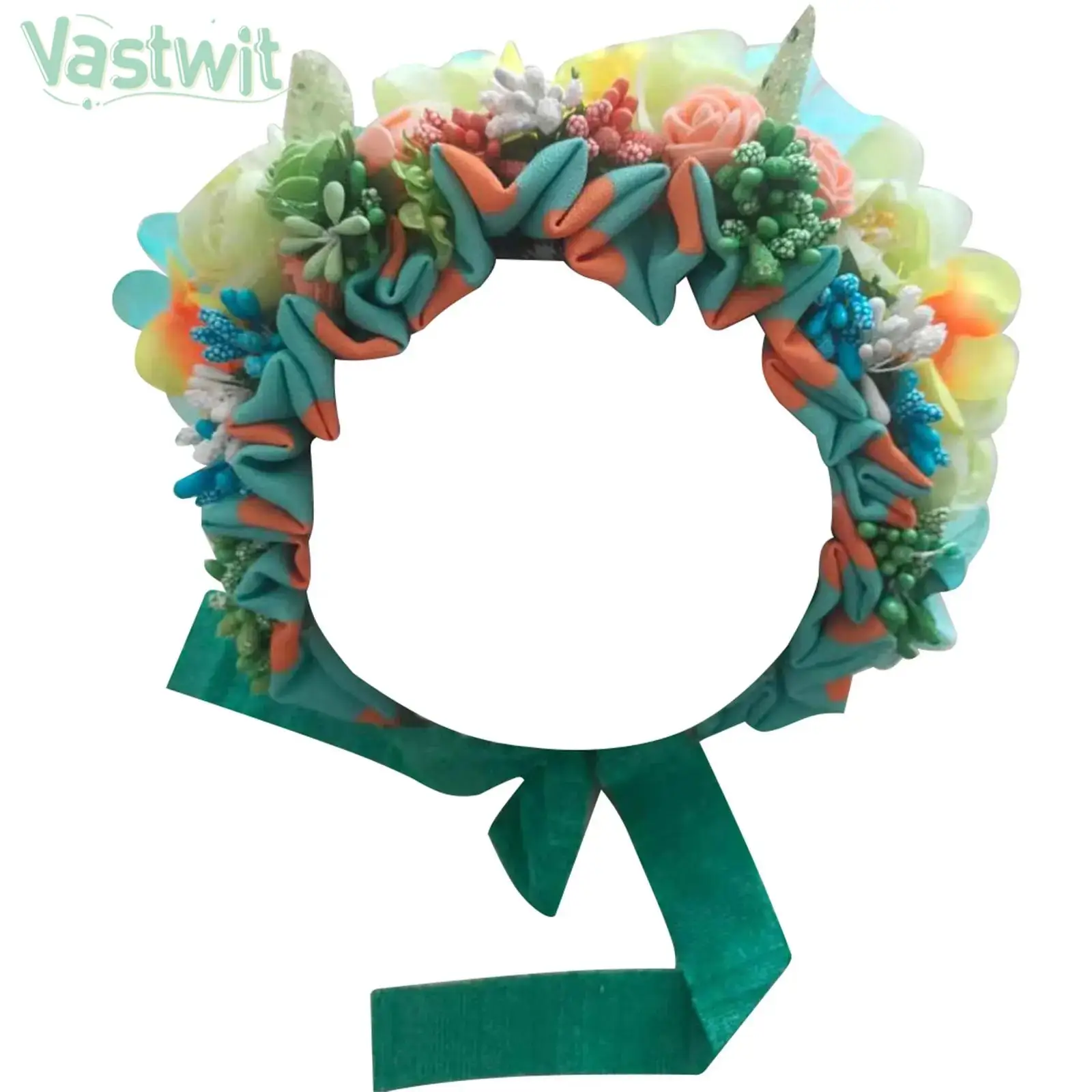

Vintage Newborn Floral Headband Bonnet Hat Baby Girls Flowers Headwear Photography Props for 30 100 Days Baptism Birthday Party