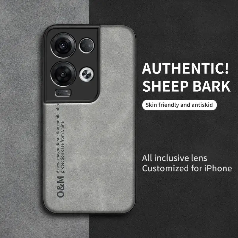 Luxury Magnetic Leather Phone Case - Premium Silicone Cover