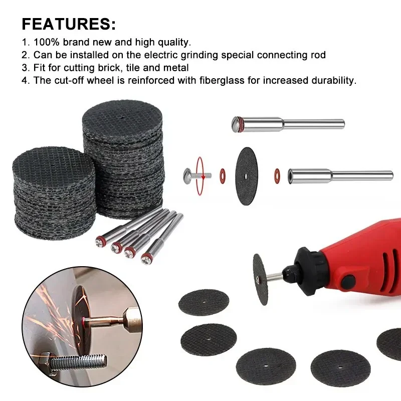 Dremel 32mm Abrasive Cutting Disc With Mandrels