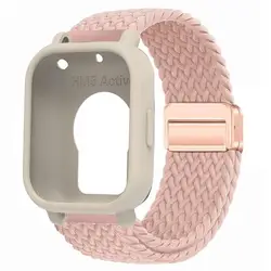 Silicone Case with Elastic Nylon Strap and Magnetic Buckle - Durable Strap Protector Case - Redmi 5 Lite (P - Be)