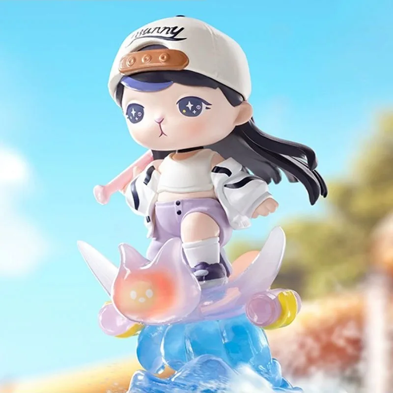 POP MART Dimoo Water Party Series Caja ciega aleatoria Juguetes Bolsa sorpresa de adivinación Figura de acción Modelo de dibujos animados Caja misteriosa Regalo para niñas