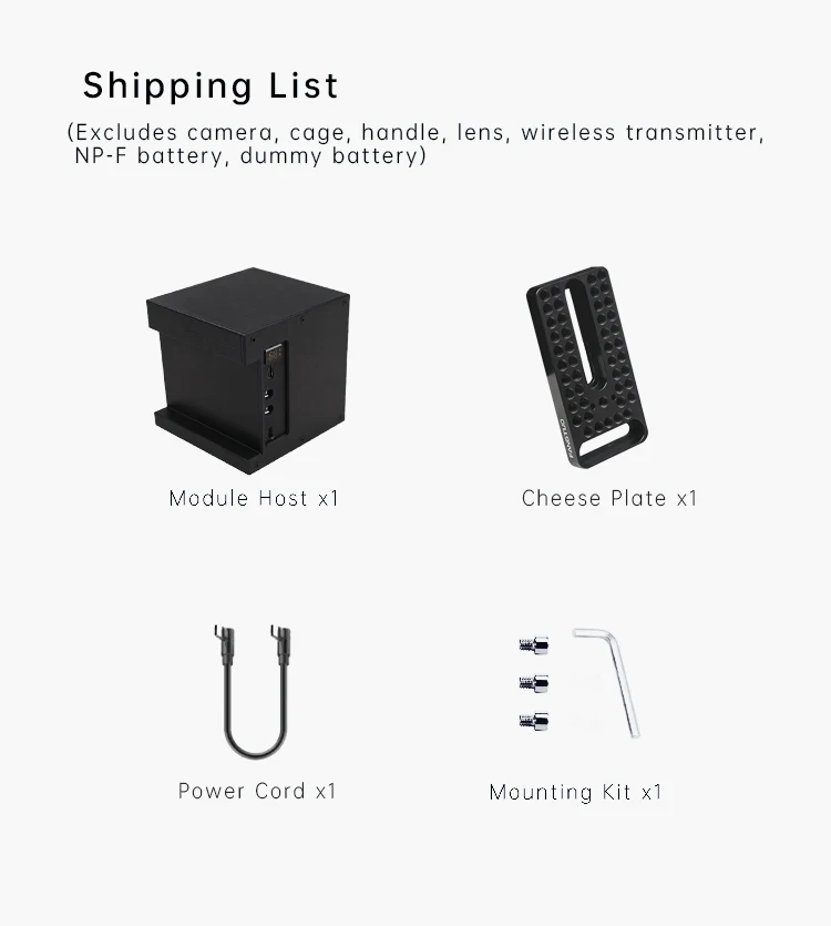 camera rabbit cage np f970 battery expanded power supply built-in camera radiato
