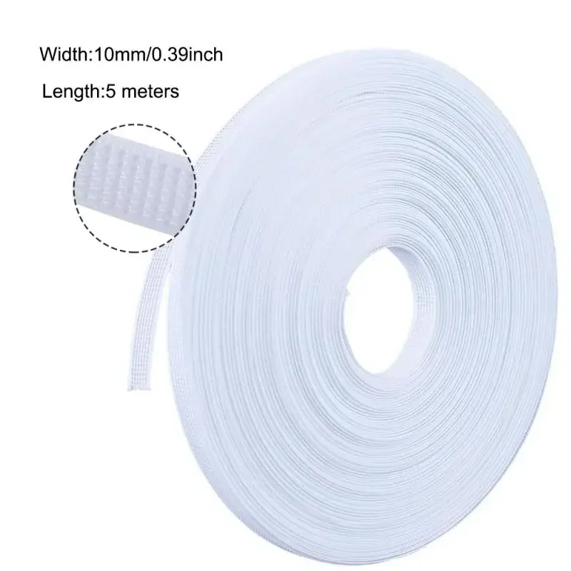 6-15mm White/Black Polyester Boning Crafts & Corset Plastic Boning Sewing For Making Wedding Dress Caps Bone Support 5M Length