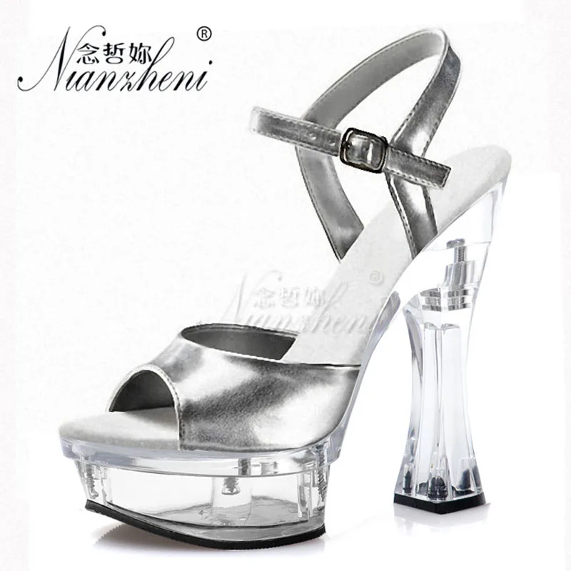 

New All match Peep Toe Nightclub Classics 14cm Exotic Dancer Catwalk Strip Pole Dance Retro Sexy Fetish Party Models Show Queen