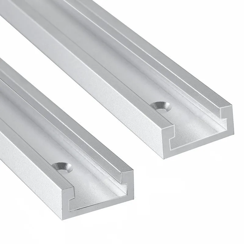 Aluminium Alloy T-track Slot Miter Track Jig Fixture 30/40/50cm Woodworking Chute Rail Fixture Slot Slide Limit Table Saw