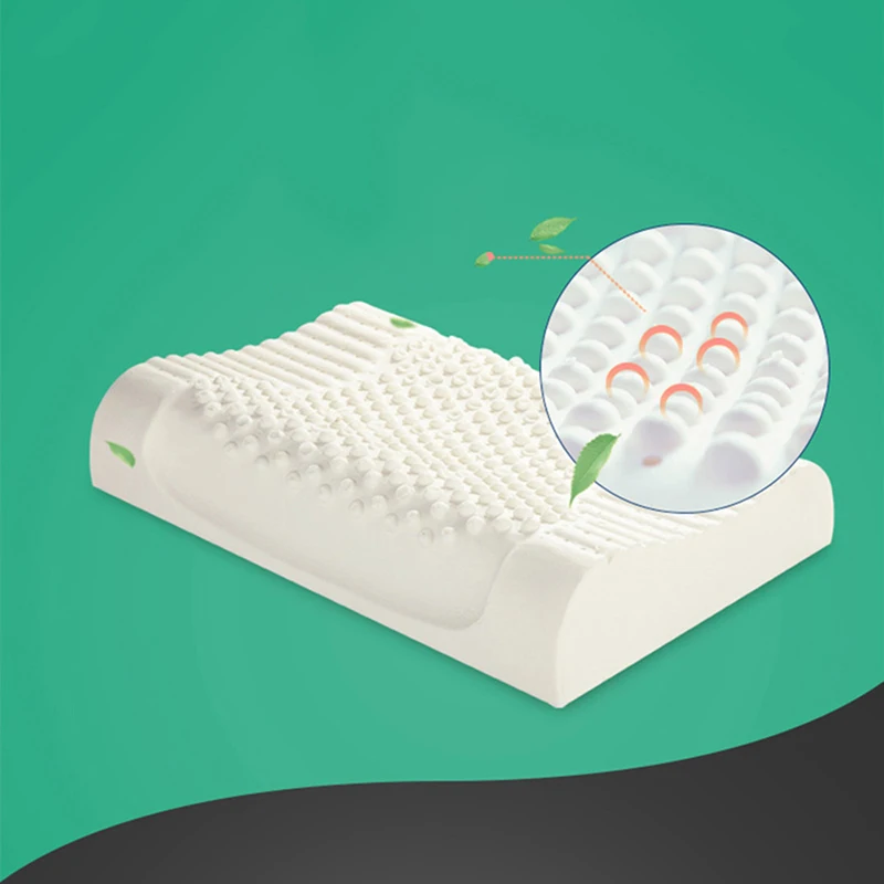 Natural Latex Pillow Bedding Sleeping Cervical Massage Pillow Hotel Home Health Neck Pillow Poduszkap Memory Pillow 5