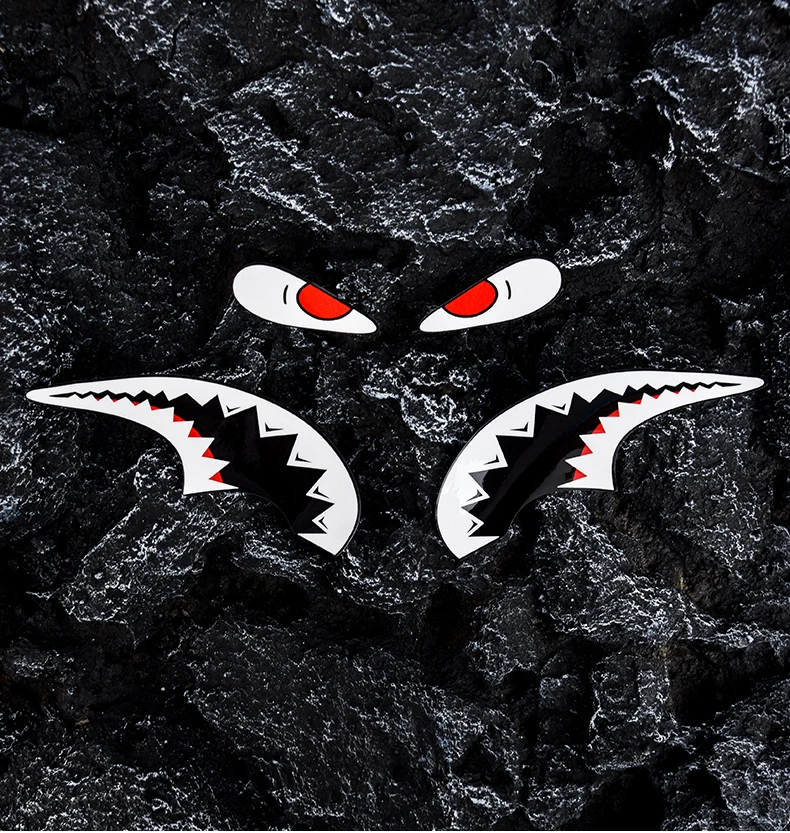 Waterproof Shark-Themed Bicycle Frame Decal