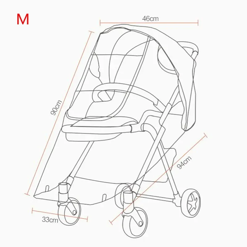 Baby Stroller Rain Cover Universal Stroller Cover FIT FOR BBZ Cybex YoyaPlus Wind Snow Shield Pram Accessories