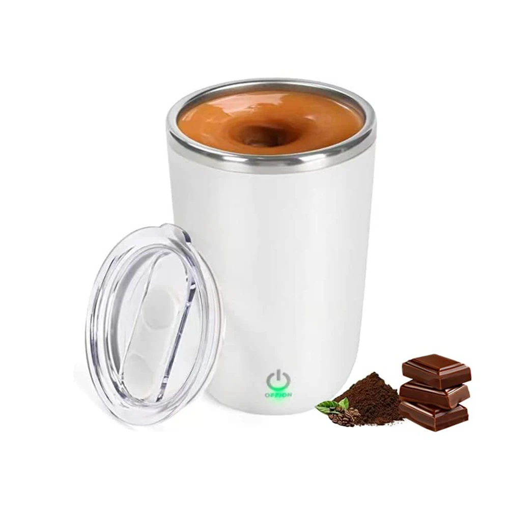 

380ml Automatic Mixing Cup Self Stirring Coffee Mug Electric Stainless Steel Rotating Milk Mug Magnetic Blending Water Bottle