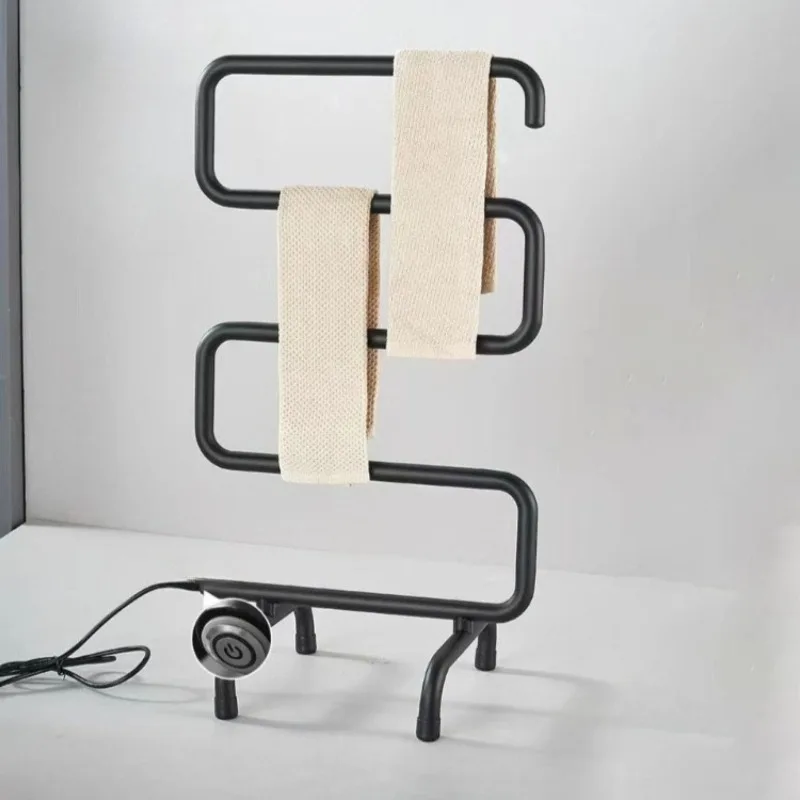 ราวแขวนผ้าขนหนูไฟฟ้าสแตนเลส อุปกรณ์ทำความร้อนในห้องน้ำ เครื่องทำความร้อนผ้าขนหนูไฟฟ้า อุปกรณ์อาบน้ำในห้องน้ำที่สะดวกสบาย 1