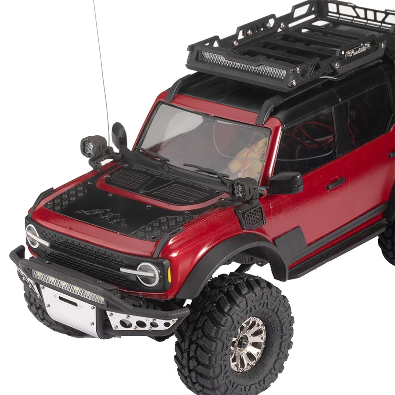 DJ RC카 1/18 1/24 T4M Xiaoqi SCX24 멀티 브래킷 범용 돔 라이트 바 라이트, 6 라이트 하이라이트 액세서리