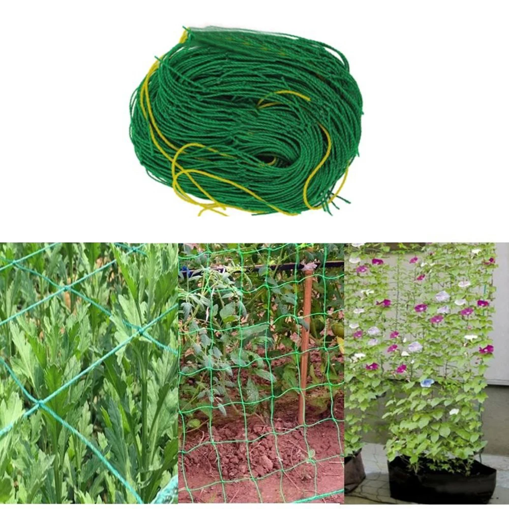 Climbing Rattan Net Green Gardening Plant Support Net Ornaments Rattan Stand Net Wear-resistant Heat-resistance for Grapes Beans