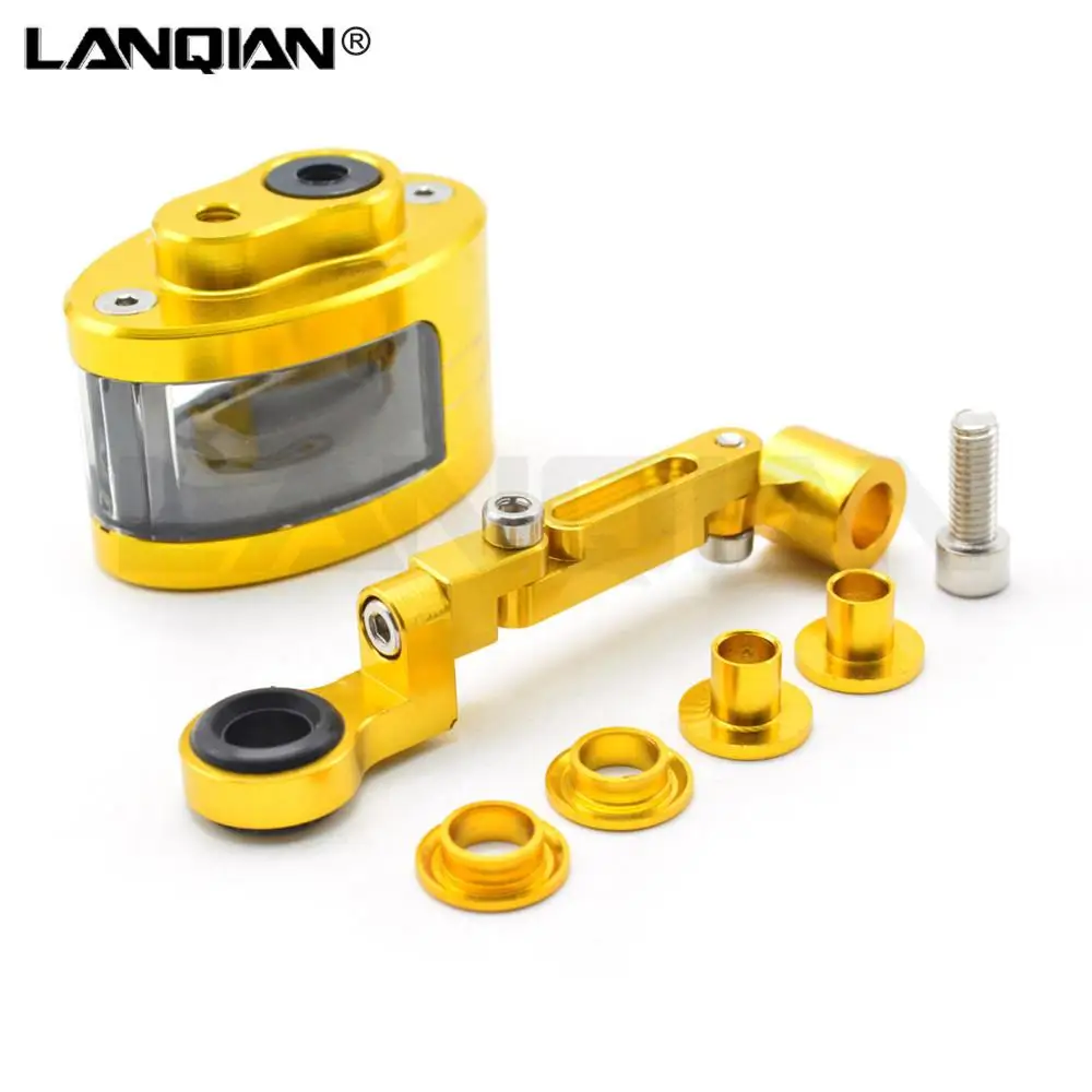 Motorcycle Front Brake Fluid Reservoir Clutch Tank Oil Fluid Cup For Kawasaki EN6R Ninja 300 250 ZX6R ZX10 Z250 Z300 Z750 / ABS brake reservoir extender