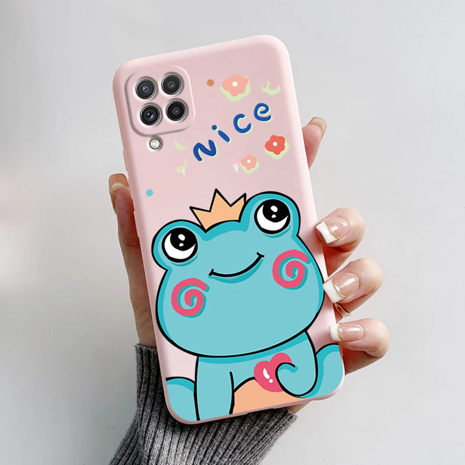thumbnail image 1 of Funda de silicona suave para Samsung Galaxy A22 4G 5G, cubierta de teléfono de dibujos animados de oso lindo, rana para SamsungA22 Galaxy A22 M22 A 22 4G 5G, 1 of 5