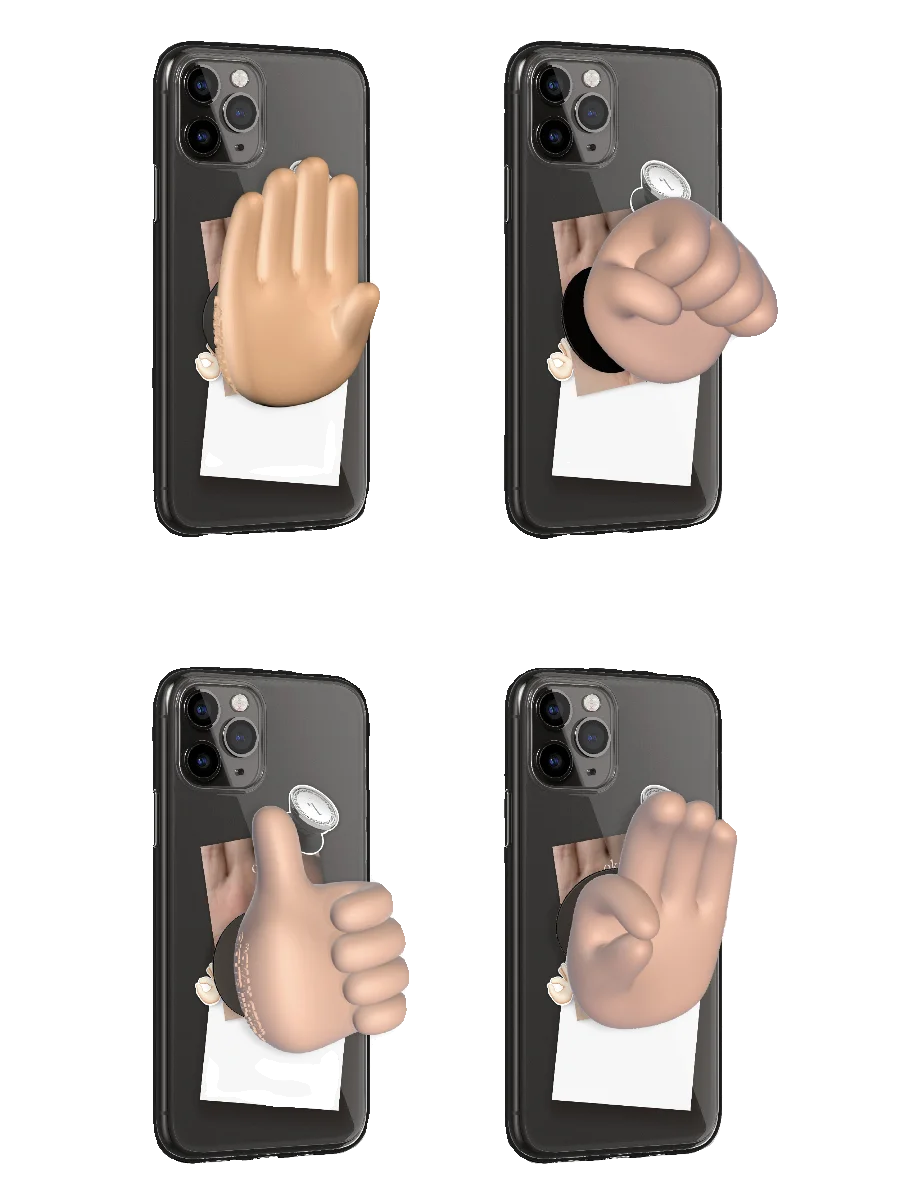 오리지널 Emoji 휴대폰 에어백 브래킷, 조정 가능한 자기 흡입 냉장고 스티커 및 자석 포함, 3M