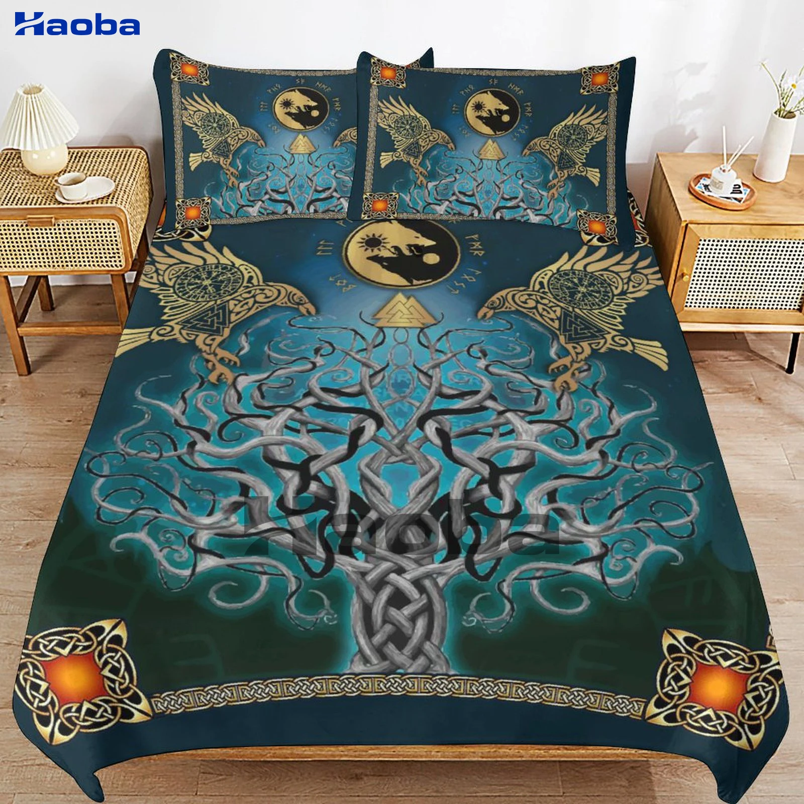 

Мужской комплект постельного белья из трех предметов