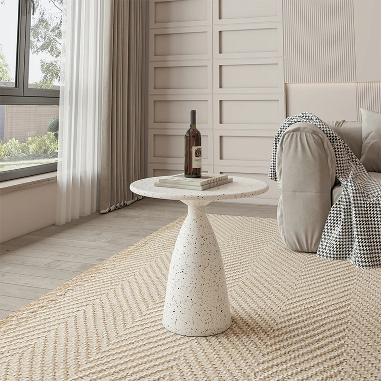 Кремовый стильный боковой столик диван боковой столик для гостиной ...