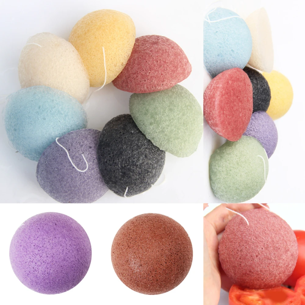 

1pc Face Washing Cleansing Sponge Natural Konjac Konnyaku Facial Puff Face Care Sponge Cosmetic Puff Women Makeup Skin Care Tool