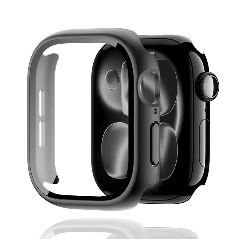 Advanced Tempered Glass Screen Protector and Protective Case for Apple Watch - Premium iWatch Accessories