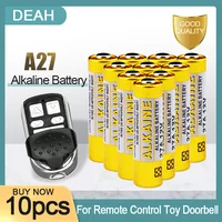 10PCS A27 27A 12V Alkaline Battery G27A MN27 MS27 GP27A L828 V27GA ALK27A A27BP K27A VR27 R27A For Doorbell Remote Control Alarm 1