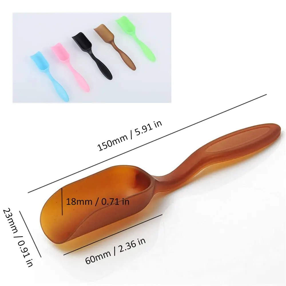 5Pcs Mini Garden Scoop Multi-function Succulents Soil Plastic Shovel Spoons Tool Mini Garden Scoop Multi-function Succulents 3