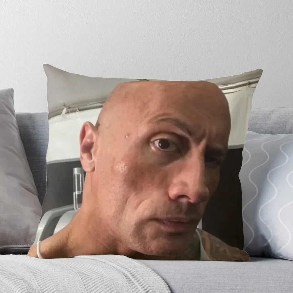 

The rock eyebrow meme Throw Pillow Sofas Covers Decorative pillowcase christmas supplies Luxury Living Room Decorative Cushions