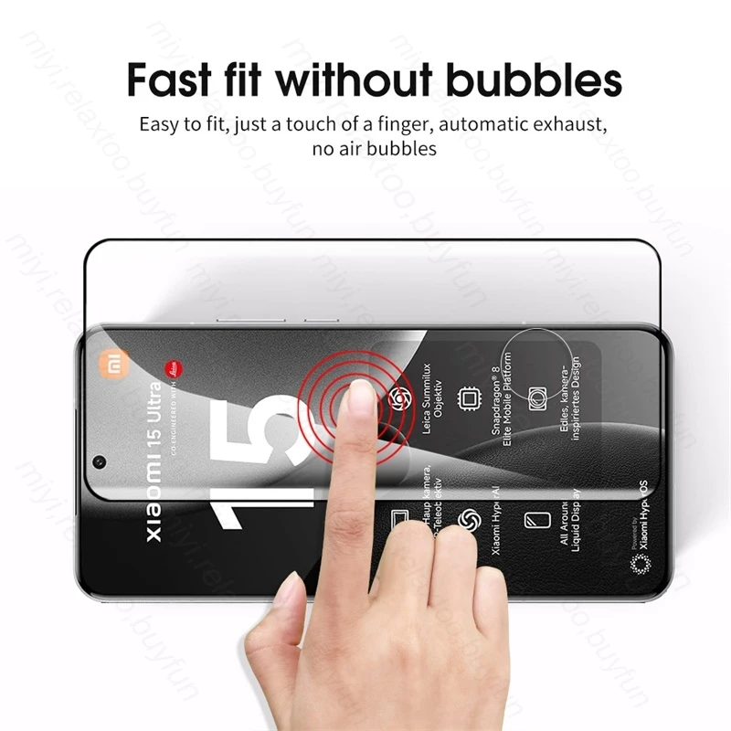 8-in-1 9D Tempered Glass Case with Curved Screen and Camera Protection