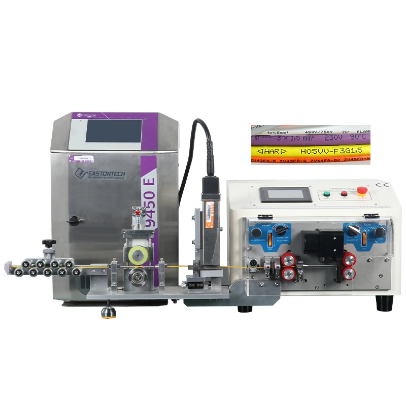

EW-3010+P wire stripping machine high production wire cut and stripping machine stripper of electric cable With Printing
