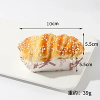 Faux gâteau pain Cupcake pâtisserie boulangerie pain doux artificiel modèle alimentaire accessoires réfrigérateur autocollants Simulation Dessert échelle 6