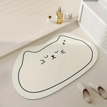 Cartoon Diatom Bath Mat 3