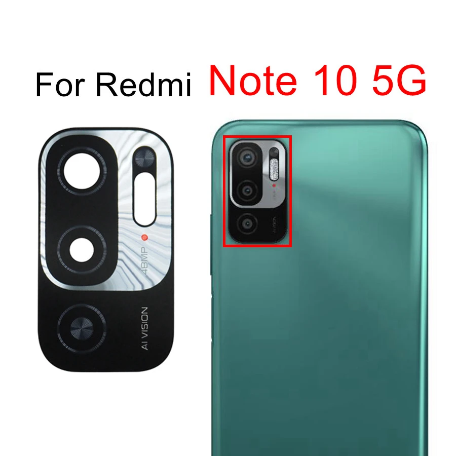 Rear Back Camera Glass Lens For Redmi 10 10C Note 10 Pro MAX 10S 10T 11 Pro Plus 5G 11S Note10 Note11 Global Replacement+Sticker 