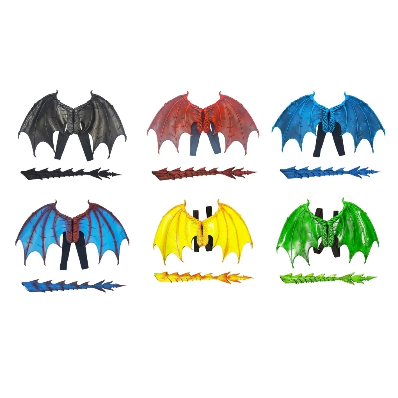 

634C Kids Halloween Dragon Wing Cosplay Costume Photo Props Wing Halloween Costume Childrens Role Playing Costume Accessories
