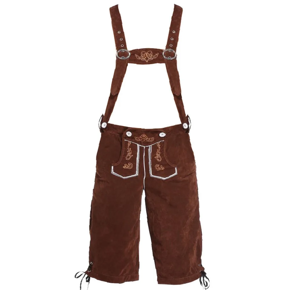 Oktoberfest Overalls Clothing Germany Munich Oktoberfest Male and Female Couples Suspenders Stage Performance Clothing men festival costume set