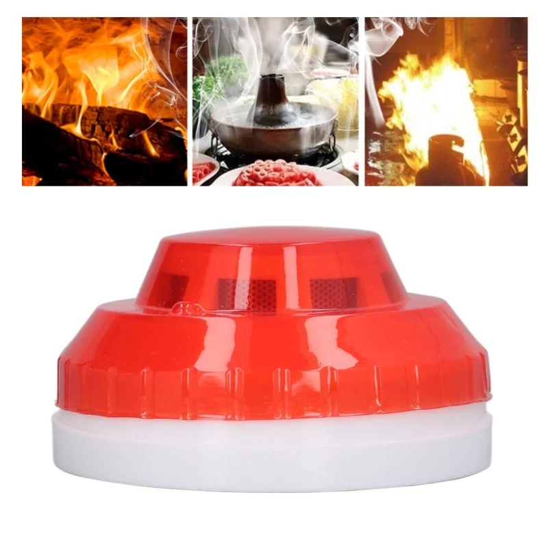 Smoke Detector Photoelectric Prevent Interference Small Wired Fire Alarm For Home Hotel Factory DC 12-24V - 2