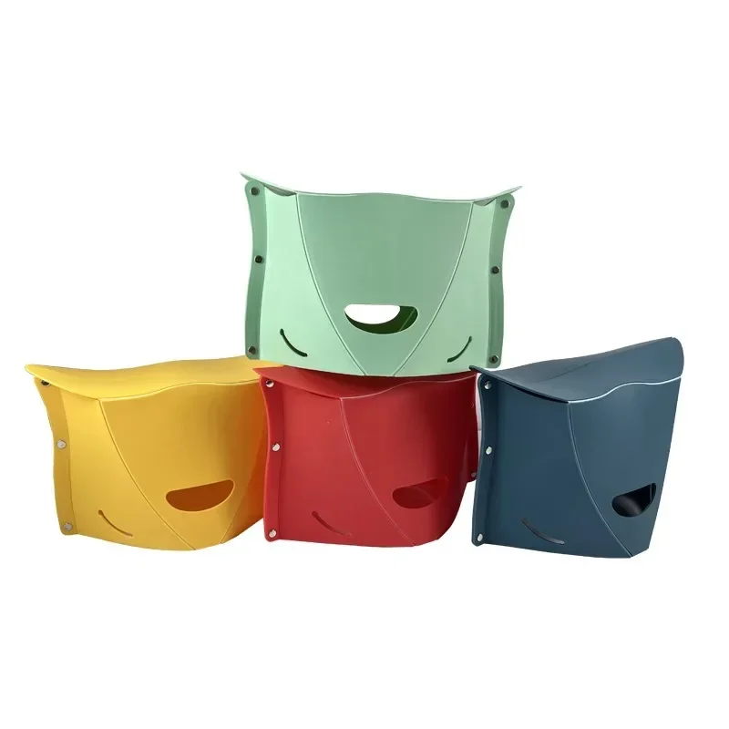 

Plastic Portable Folding Stool Outdoor Chairs Entertainment Play Cards Fishing Rest Portable Folding Stool Simple Bench