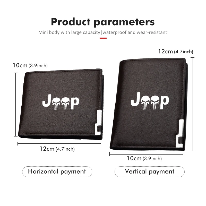 Driver License Holder Wallet for Jeep Renegade Compass Cherokee Wrangler Patriot Liberty