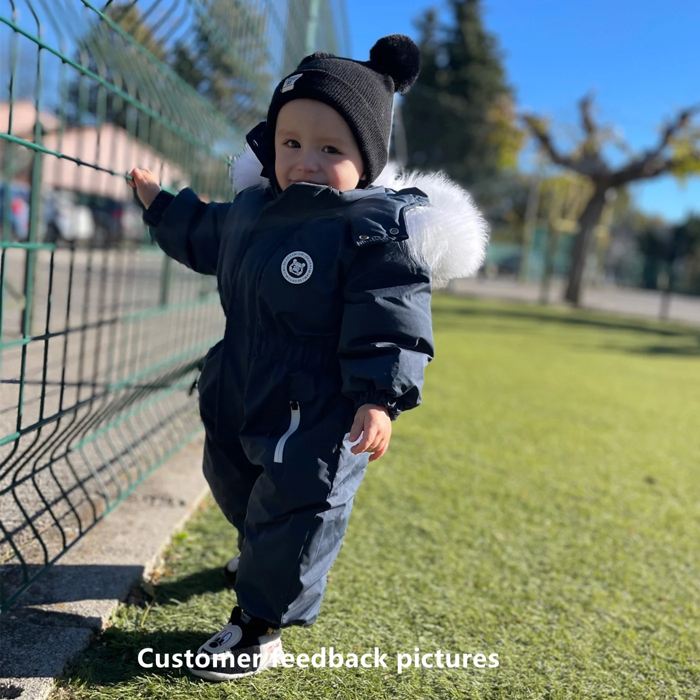 -30 Winter Baby Clothes Thicken Warm Romper plus fleece