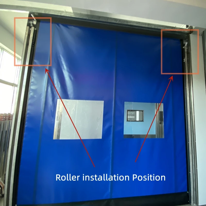 Door Parts Roller For High Speed Rolling Door Cold Storage Freezer Scroll Wheel Zipper type Rail Accessories