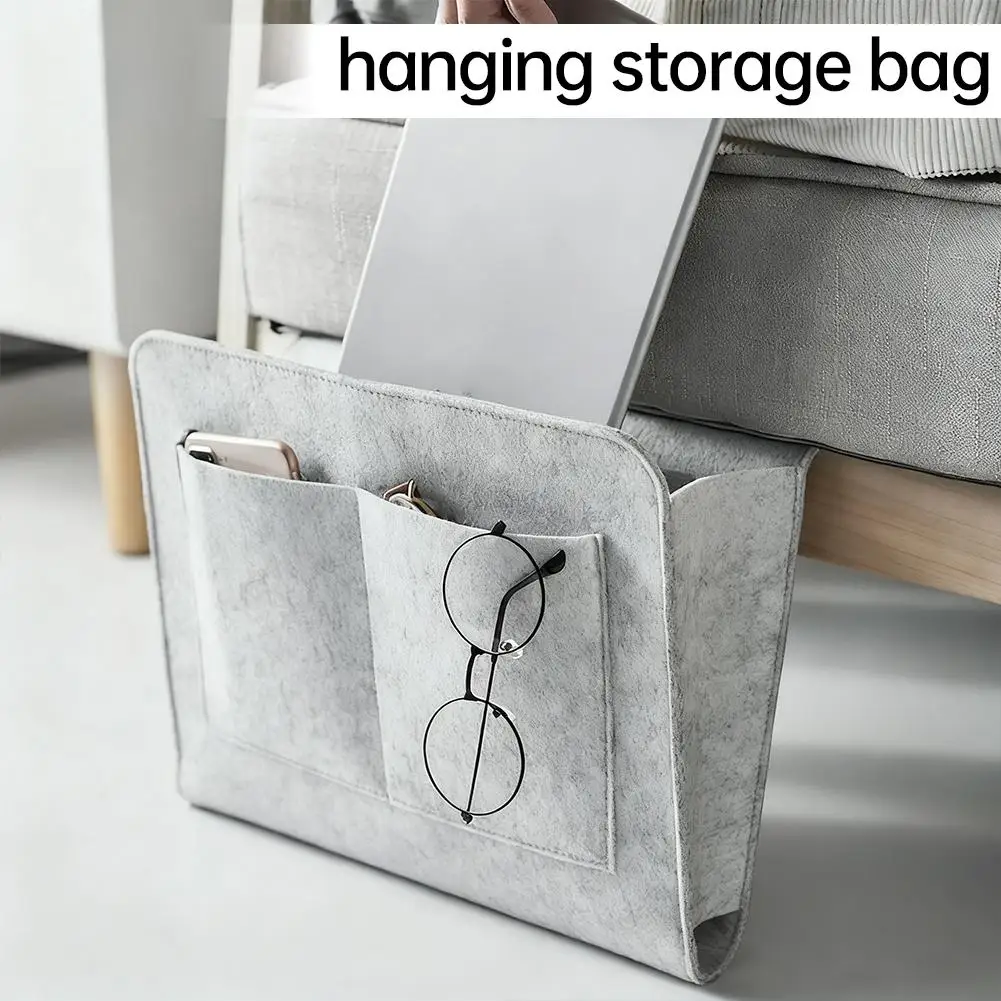 Hängende Aufbewahrungstasche fürs Bett Handy-Fernbedienung Taschentuchbox Nachttisch-Büchertasche Haushaltsartikel-Aufbewahrung ﻿ – Detail 12