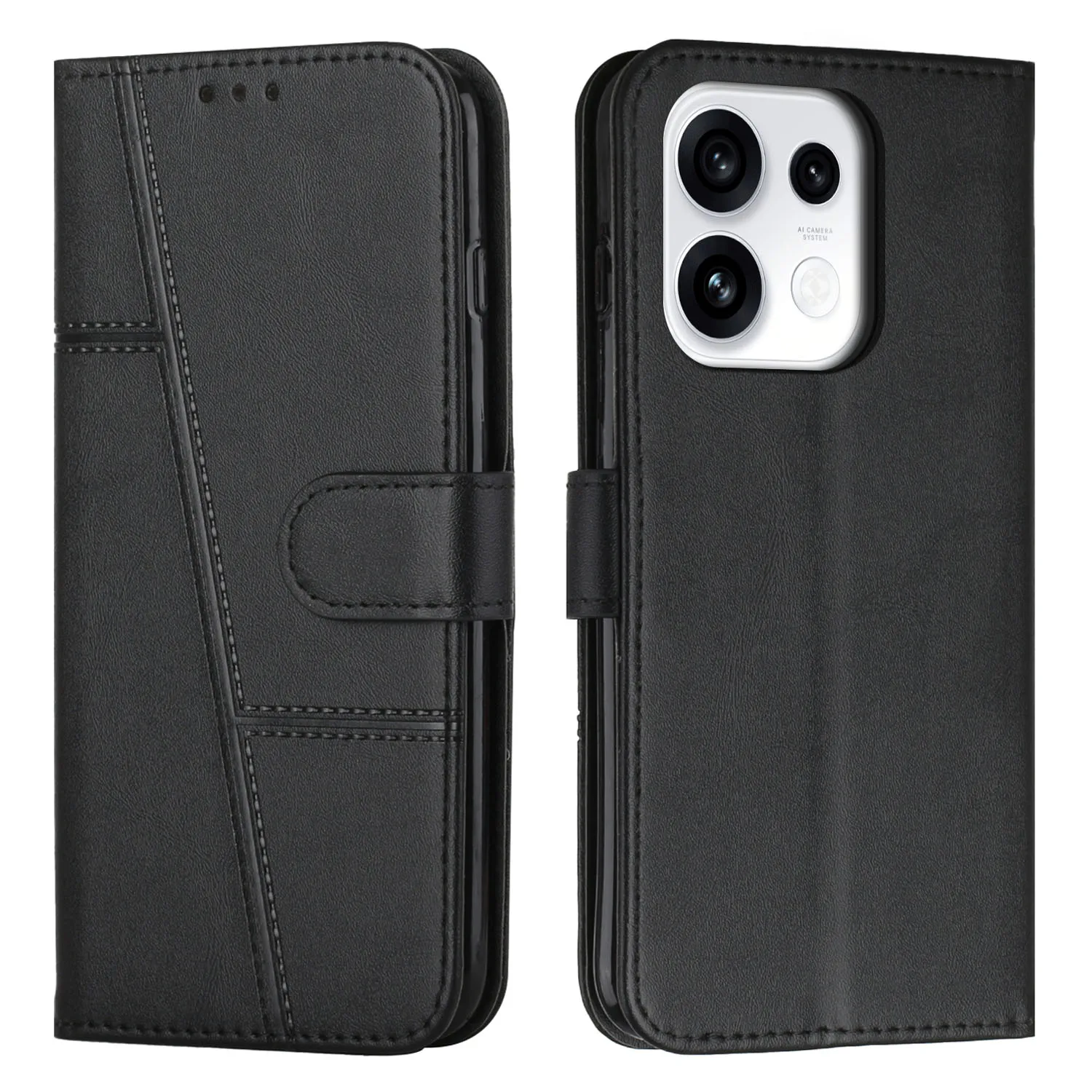 Flip Wallet Book Cover Case with Enhanced Protection