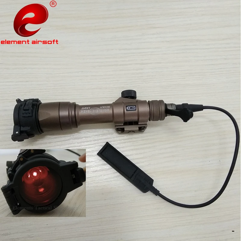 

Element Airsoft Tactical Flashlight Surefir M600 IR Filter For M600C Diameter 25 For M300 Series Weapon Light IR Cover NE04023